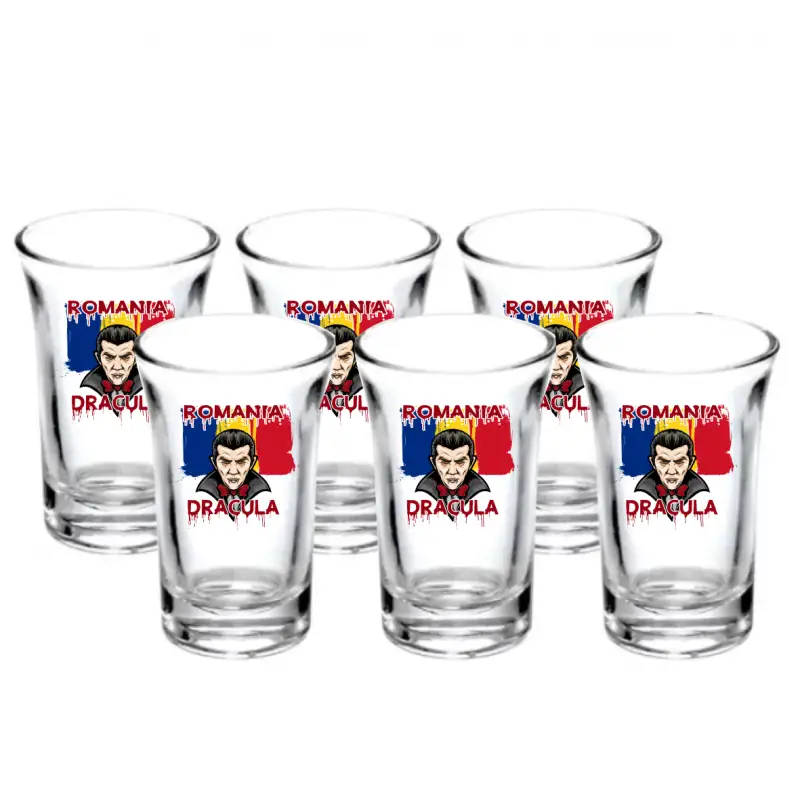 Romania dracula, set 6 pahare shout, model 57bsv